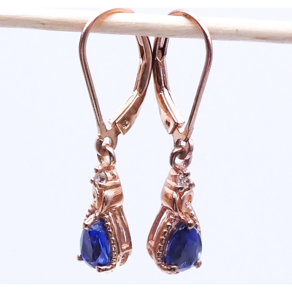 Kashmir Kyanite Chuck Clemency 1.25ctw Drop-Dangle Sterling Silver New Earrings